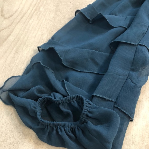 Ali & Jay Women’s “Love the Way I Look Tonight 1 Shoulder Teal Mini Dress-XS-NWT - Picture 5 of 10